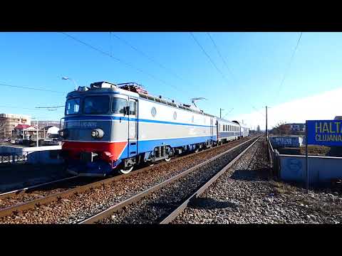 Clujana h: R 4013 train (Bistrița Nord - Cluj Napoca). Locomotive nr. 400 670-2