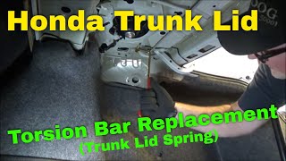 Honda Trunk Lid Torsion Bar (Trunk Opener Spring) Replacement