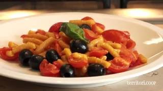La ricetta dei passatelli asciutti con pomodorini e olive