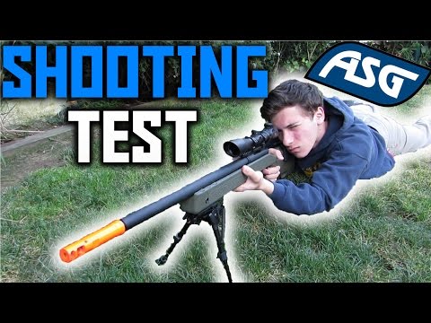 ASG M40A5 Gas Sniper Shooting Test- Airsoft Sniper | Chrono/Accuracy/Damage Test