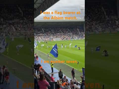 flag bearer at Albion #WBA #westbrom #westbromwichalbion