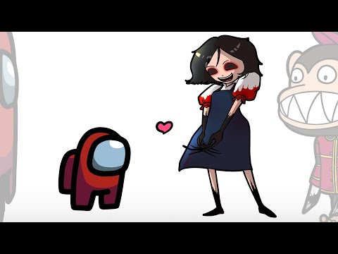 Mini Crewmate Kills Dark Deception Characters - Among us