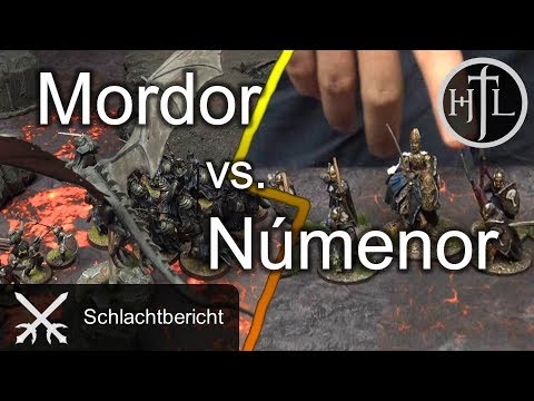 Battlereport - Numenor vs. Mordor (Mittelerde Tabletop / Hobbit / Herr der Ringe / HdR)