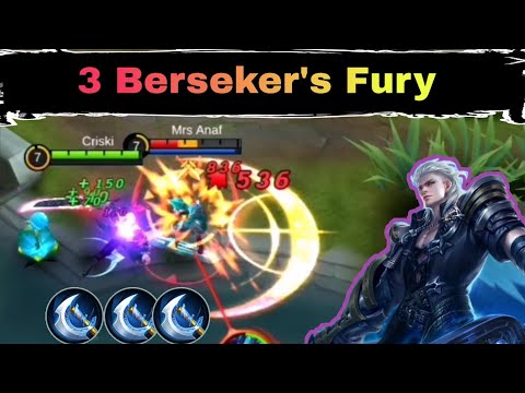 Alucard With 3 Berserker's Fury | High Damage - Mobile Legends