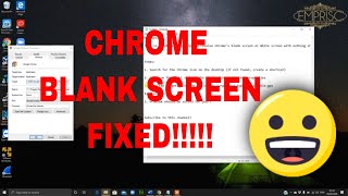 Quickly Fix Chrome Blank Screen On Computer👉🏾Blank White Screen 2020