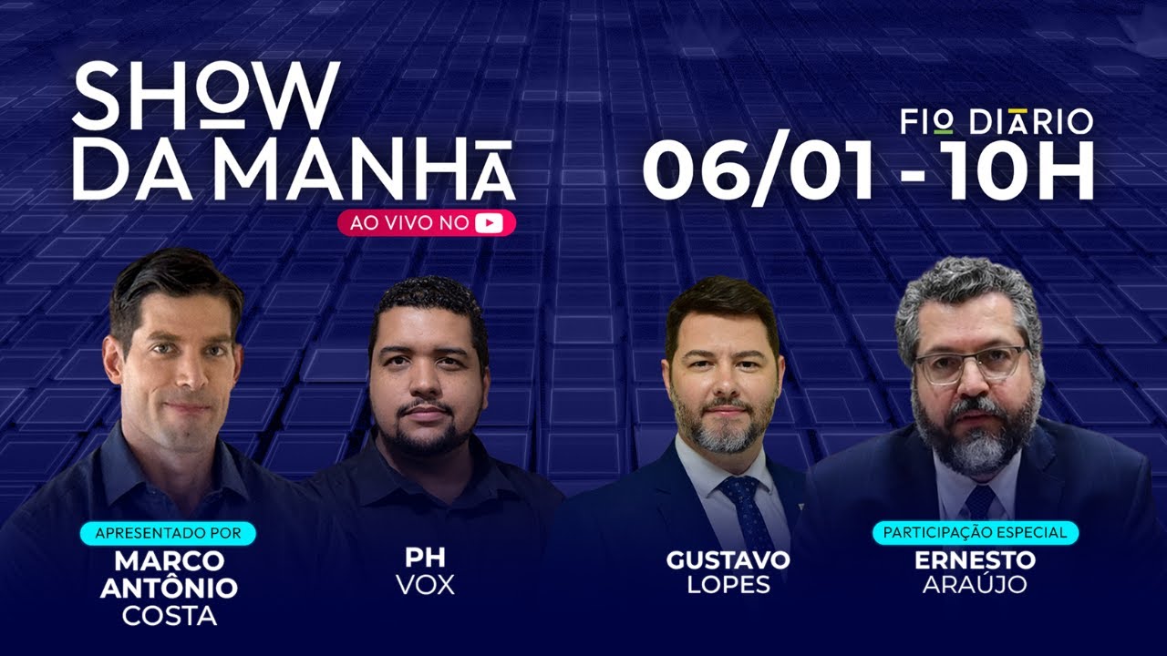 SHOW DA MANHÃ - GOVERNO E CONSÓRCIO REFORÇAM “NARRATIVA DO GOLPE” - 06/01/2025