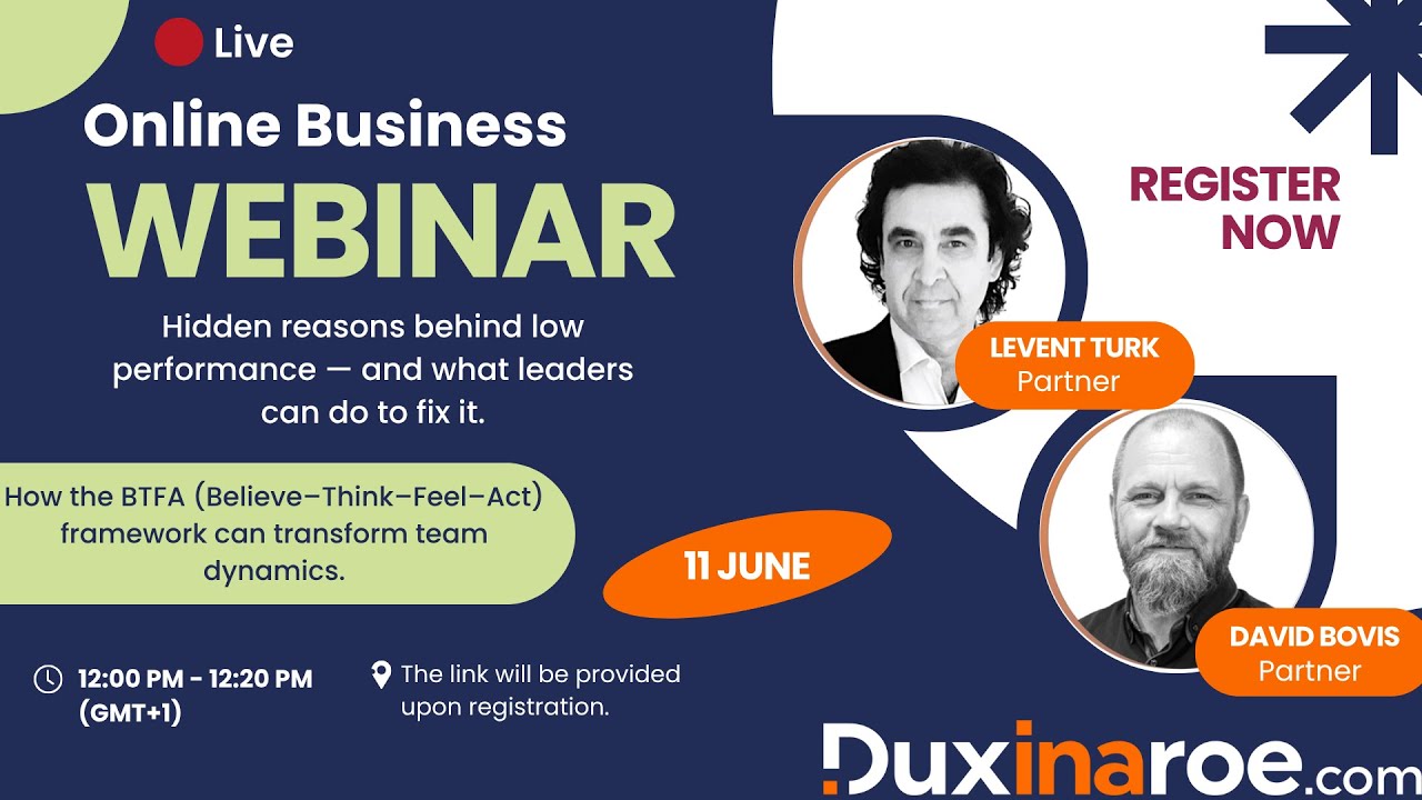 Dux Webinars - No.2. Hidden Reasons Behind Low Performance