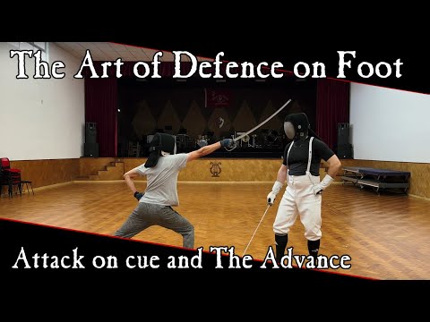 British Military Sabre Instruction - Attack on cue and The Advance