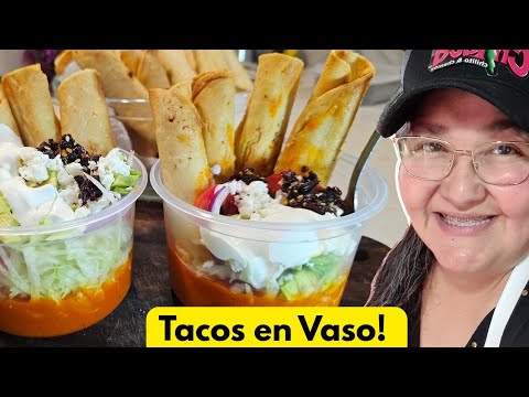 🔥 Tacos Dorados EN VASO 😳🔥 (fáciles y deliciosos)”|CANAL MEXICANO DE COCINA 