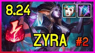 8.24 OHMWRECKER ELECTROCUTE ZYRA SUPPORT #2 - Diamond - League of Legends