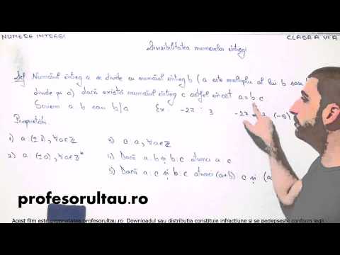 divizibilitate numere intregi - profesorultau.ro