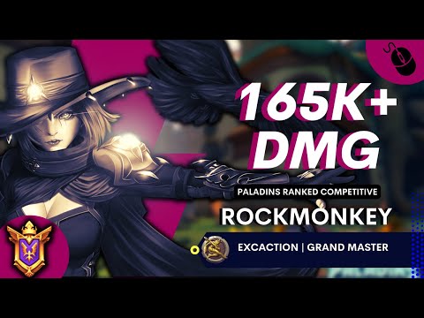 165K+ Dmg Cassie The RockMonkey Pro Player Paladins  Ranked Competitive