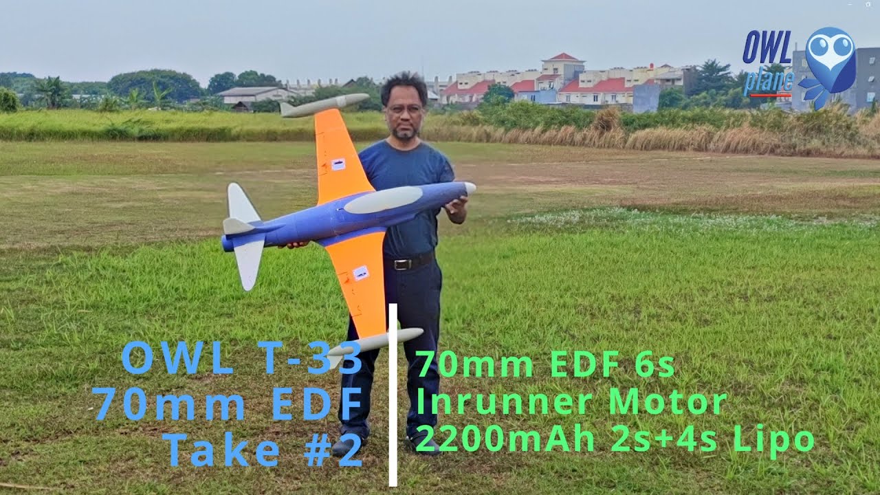 OWL T-33 Shooting Star - 70mm EDF - 6s 2200mAh LiPo - Part#2 - Coming Soon !