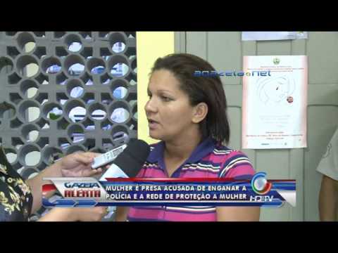 mulher e presa acusada de enganar a policia 05-04-2013