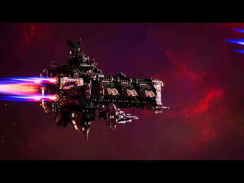 Imperial Navy vs Orks! - 1v1 Multiplayer Gameplay, Battlefleet Gothic Armada 2