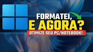 PC NOVO, COMO OTIMIZAR? OTIMIZE AGORA SEU PC FORMATADO PARA MAIS FPS NOS JOGOS E DESEMPENHO WINDOWS!