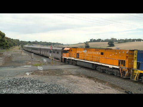 JBRE 2TA8 Great Southern Luxury Passenger Train NR23 & NR30 (3/1/2024) - PoathTV Australian Railways