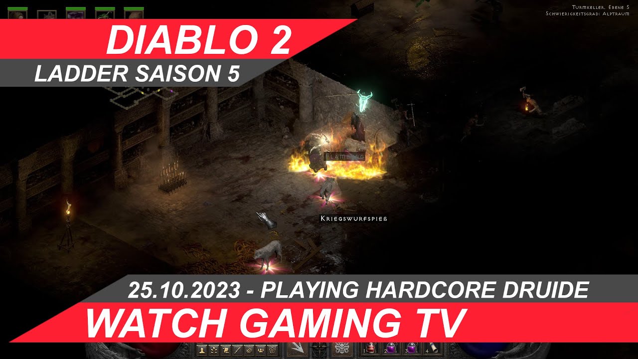 #diablo2resurrected Druide Ladder Saison5 Hardcore PART15 #GAMEPLAYS #DEUTSCH