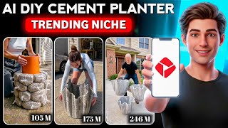Ai Diy Cement Planter Videos Using  Ai | Ai se video kaise banaye | Ho