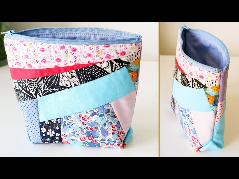 Sewing Projects For Scrap Fabric [Part 20] How To Make A Zipper Pouch