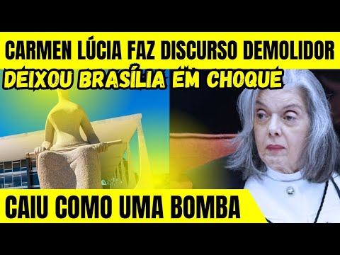💣BOMBA ATÔMICA EM BRASÍLIA: CARMEN LÚCIA DEIXA O TSE EM CHOQUE COM DISCURSO DEVASTADOR🔥