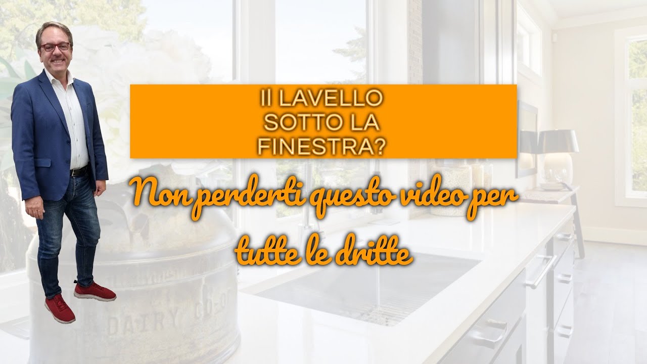 Il lavello sotto la finestra Non perderti questo video per tutte le dritte.