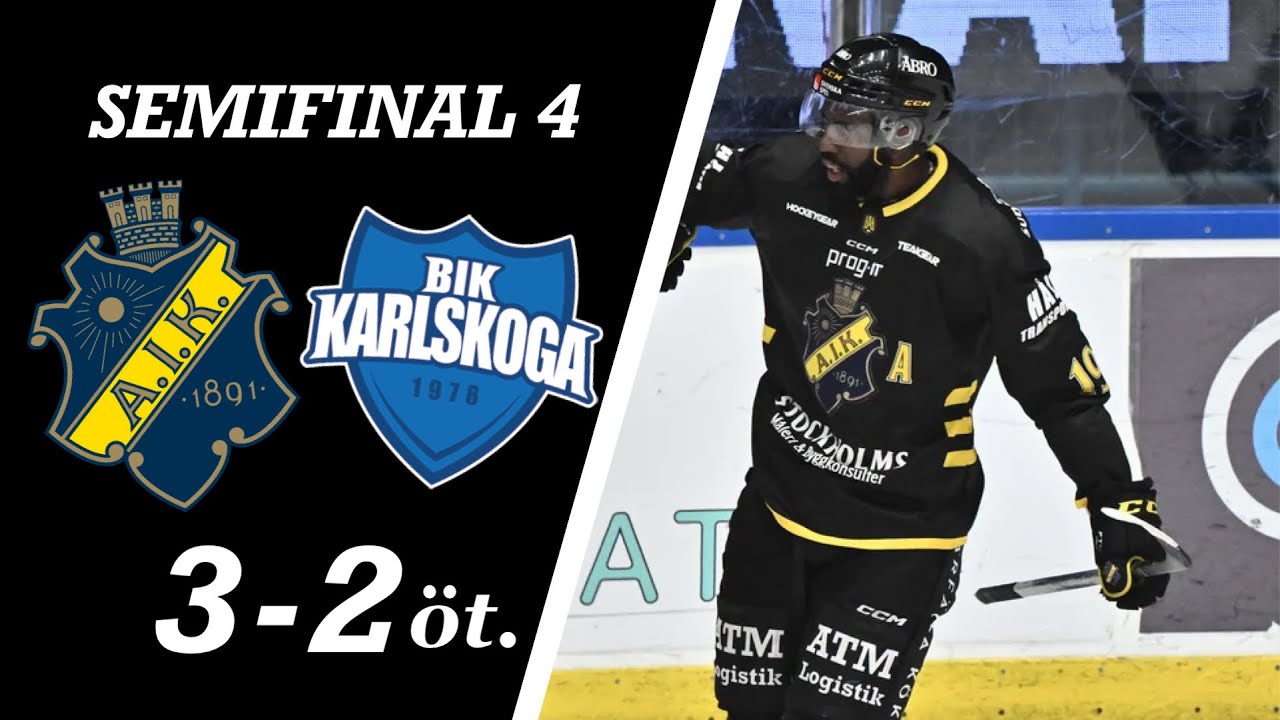 AIK - BIK Karlskoga | Höjdpunkter | Semifinal 4 av 7 | Hockeyallsvenskans Slutspel 2024/25