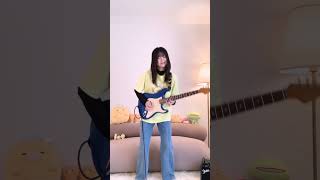 Yumiki Erino "ボーン! ボーン! ボーン!" - Guitar Cover【 #Yumiki Erino Guitar video】#shorts  #guitarcover