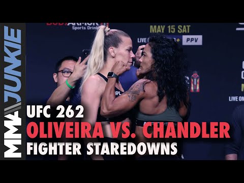 UFC 262 full card ceremonial weigh-in faceoffs