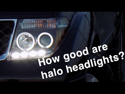 LED Halo Projector Headlights REVIEW 2006 Nissan Pathfinder(Amazon/eBay)