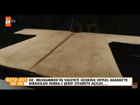 Ziyarete açılan Hırka - i Şerif'ten çok özel görüntüler