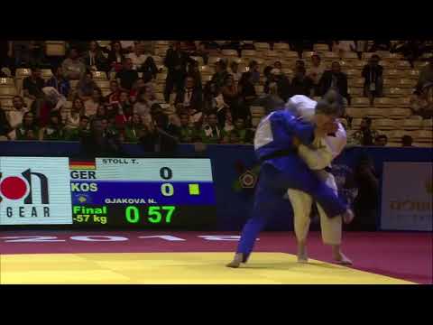 Transition tachi waza to ne waza by Nora Gjakova at European Seniors Championships.