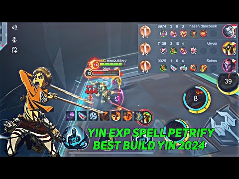 YIN EXP HARAPAN ORTU- TIPS WIN LAWAN URANUS DI EXP LINE - BEST BUILD YIN 2024 - YIN ONE HITT ~ mlbb