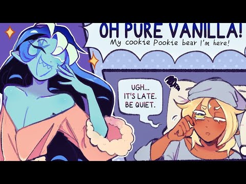 Another kiss for shadow milk🥺?Cookie run kingdom🍪 Shadow milk X Pure Vanilla ❤️Comic dub