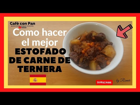 Como hacer estofado de carne de ternera con papas #comidacasera