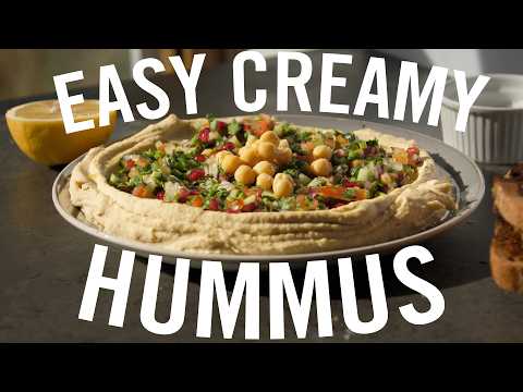EASIEST CREAMIEST HUMMUS AFTER 20 YEARS OF TRIAL RECIPES