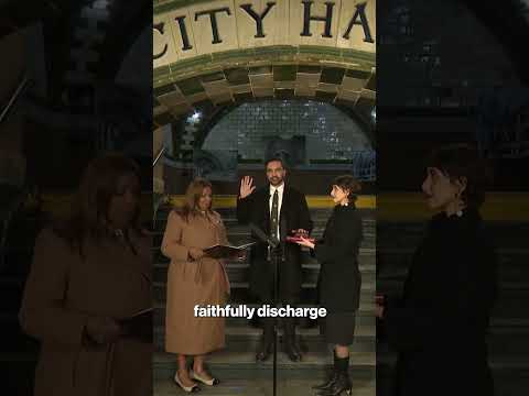 Zohran Mamdani Sworn in as New York City’s First Muslim Mayor #shorts