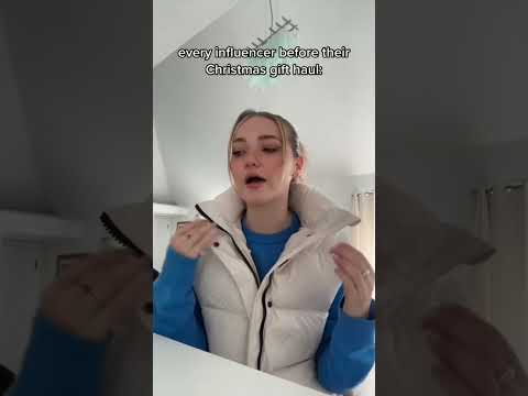 EXPENSIVE Influencer Christmas Gift HAUL #shorts #fashion #acting #comedy #pov