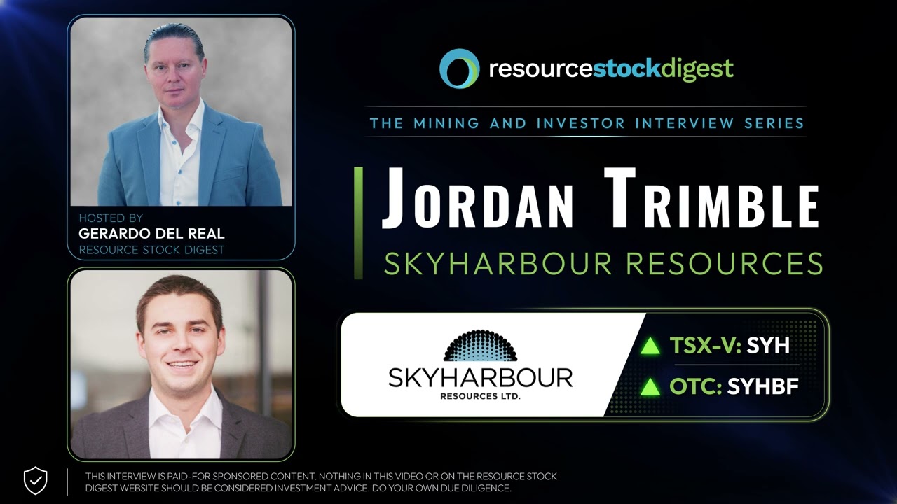 President & CEO Jordan Trimble with Resource Stock Digest