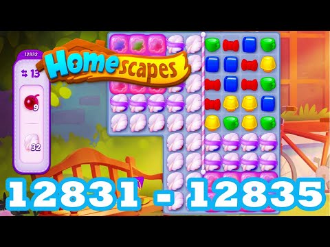 Homescapes Level 12831 - 12835 HD 3 - match puzzle Gameplay | android | IOS | 12832 | 12833 | 12834