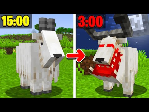 Alle Mobs Bliver UHYGGELIGE Om Natten I Minecraft!