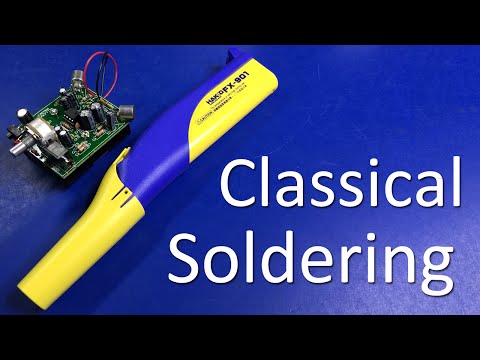 Classical Soldering - Super Stereo Ear Kit (using Hakko FX-901 battery iron) - #0065