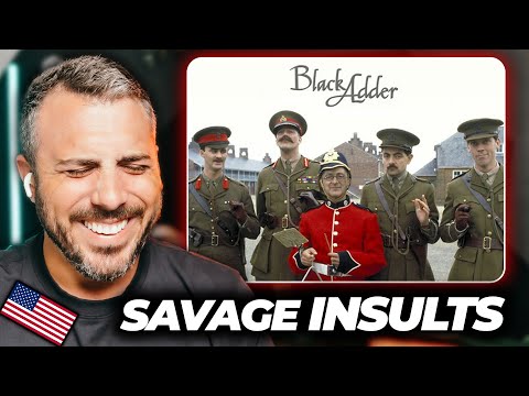 American Reacts to Blackadder’s Best Insults by Nationality 😂