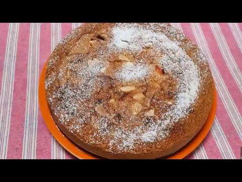 TORTA COCCO PRUGNE E MANDORLE "ricetta facile e senza lattosio"