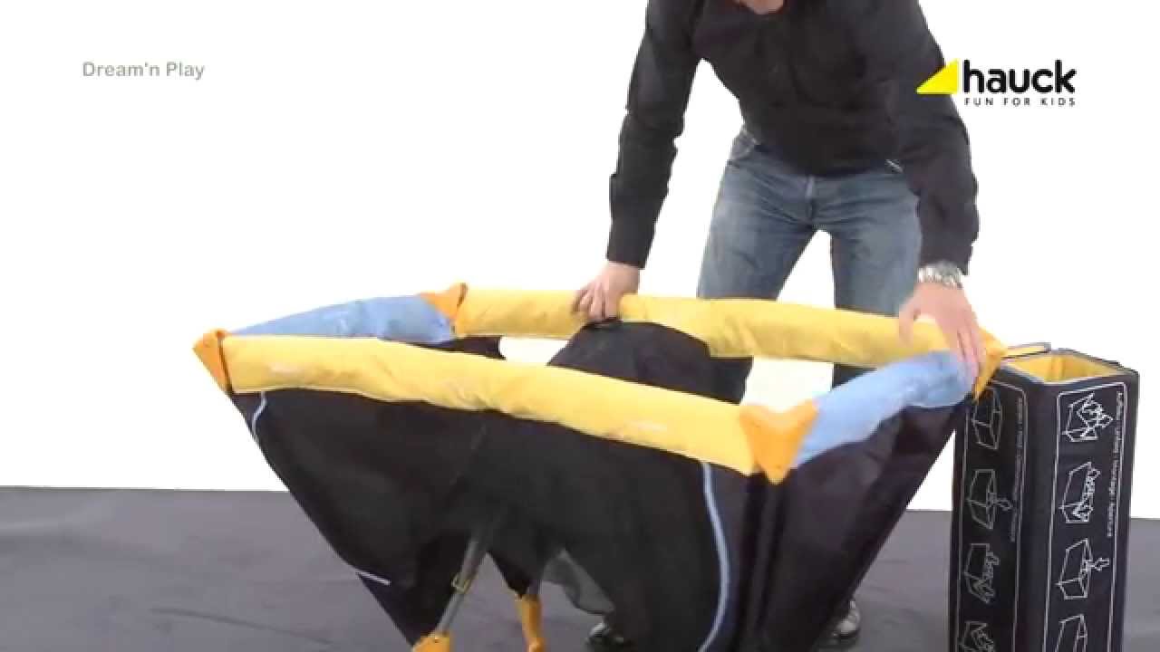 Watch video Hauck Dream and Play Travel Cot - How To Fold | BabySecurity Now Hauck Dream and Play Travel Cot - How To Fold | BabySecurity
