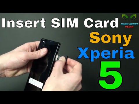 Sony Xperia 5 Insert The SIM Card