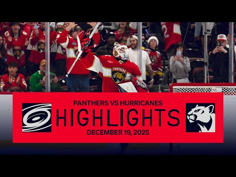 Panthers vs Hurricanes Highlights | COMEBACK CATS WIN THRILLER!!! | 12.19.25