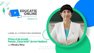 Prima zi de școală. Poezia „Clasa întâi” de Ion Hadârcă
