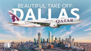 Beautiful Take-off from Dallas, USA (4K)