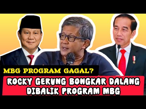 Sebut Termul Dungu! Rocky Gerung Ungkap Siapa Dibalik Program MBG yang Gagal